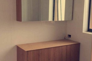 Vanity & Shaving Cabinet in Tasmanian Oak Vanity & Shaving Cabinet in Tasmanian Oak